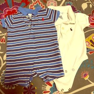 0-3 month Ralph Lauren boy onesies